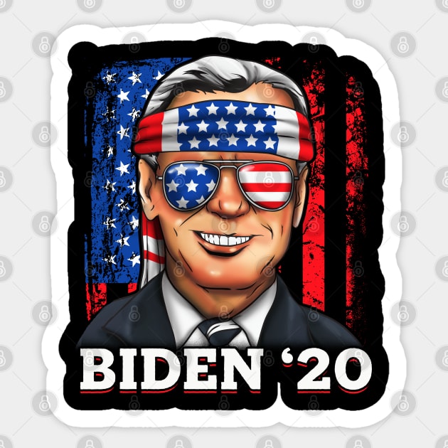 Joe Biden 2020 President Democrat Patriotic USA Sticker by E